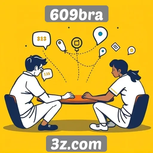 Recursos de interação social no 609bra